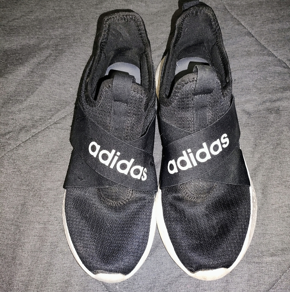 Adidas Black Slip-On Sneakers